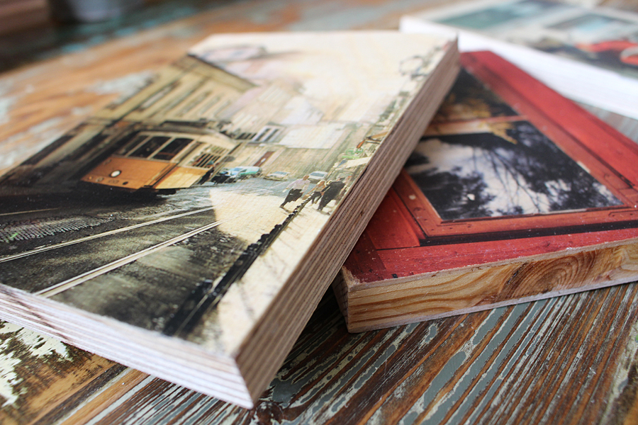 Fotos als Holzdrucke